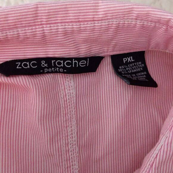 Zac & Rachel button down  long sleeve blouse, pleated - Picture 5 of 6